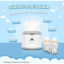 Scaldabiberon 4 In 1 Sterilizzatore A Vapore Per Biberon Scaldabiberon Veloce Capacità Di 2 Biberon Temperatura Regolabile Con Schermo LED Per Biberon, EU 400W 7 Scaldabiberon 4 In 1 Sterilizzatore A Vapore Per Biberon Scaldabiberon Veloce Capacità Di 2 Biberon Temperatura Regolabile Con Schermo LED Per Biberon, EU 400W -Moulinex Negozio 77488987 3