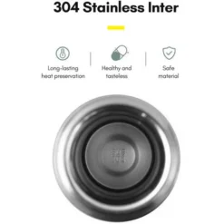 Bottiglia D'acqua Isolata Sottovuoto In Acciaio Inossidabile A Doppio Strato Bottiglia Termica 12H Mantiene Caldo E Freddo A Tenuta Stagna Adatto Per Viaggi All'aperto In Ufficio A Casa (Argento) 8 Bottiglia D'acqua Isolata Sottovuoto In Acciaio Inossidabile A Doppio Strato Bottiglia Termica 12H Mantiene Caldo E Freddo A Tenuta Stagna Adatto Per Viaggi All'aperto In Ufficio A Casa (Argento) -Moulinex Negozio 77489090 4