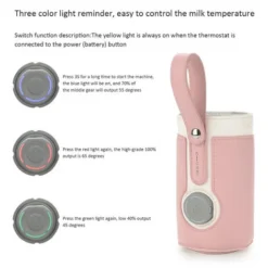 Scaldabiberon Portatile 3 Livelli Riscaldamento A Temperatura Costante Per L'allattamento Al Seno Allattamento Notturno Uso Quotidiano Viaggio (grigio) -Moulinex Negozio 77490626 4