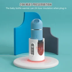 Scaldabiberon Portatile Termostato Per Biberon Termostato Regolabile Display A LED Alimentato Tramite USB Con Biberon In Vetro Da 150 Ml E Distributore Di Latte In Polvere (blu) -Moulinex Negozio 77490629 5