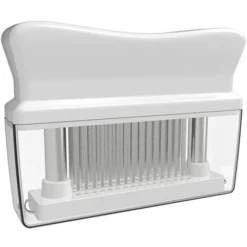 Inteneritore Di Carne Con 48 Lame Ad Ago In Acciaio Inossidabile Strumento Per Intenerire E Marinare La Carne Inteneritori Da Cucina Cottura Alla Griglia BBQ Marinata Flavour Maximizer (bianco)