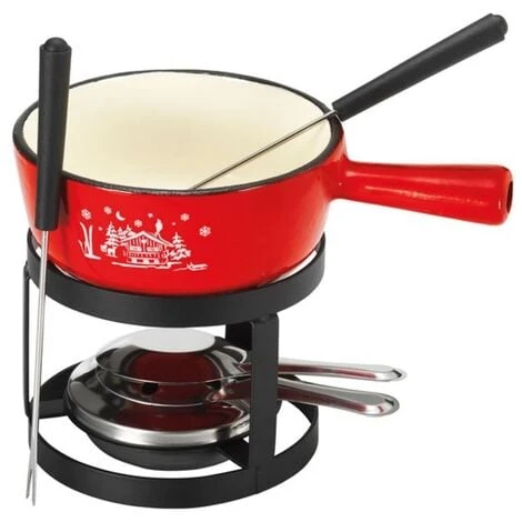 Fonduta Set 2 Forchette Rosse - SH-V611 - Tableandcook 2 Fonduta Set 2 Forchette Rosse - SH-V611 - Tableandcook - immagine 2