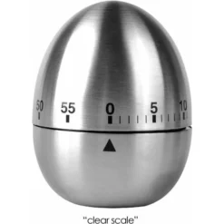 Timer Da Cucina Per Uova Allarme Rotante Meccanico In Acciaio Inossidabile Timer Da 60 Minuti Per Cucinare