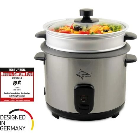 Suntec Wellness, Cuoci Riso Thuy-Denise, Capacità Con Funzione Cottura A Vapore 1 L Acciaio Inox 2 Suntec Wellness, Cuoci Riso Thuy-Denise, Capacità Con Funzione Cottura A Vapore 1 L Acciaio Inox - immagine 2