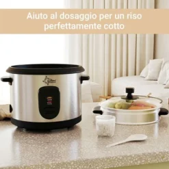 Suntec Wellness, Cuoci Riso Thuy-Denise, Capacità Con Funzione Cottura A Vapore 1 L Acciaio Inox 9 Suntec Wellness, Cuoci Riso Thuy-Denise, Capacità Con Funzione Cottura A Vapore 1 L Acciaio Inox -Moulinex Negozio 78980430 5