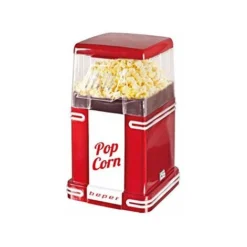 Beper Macchina Per Popcorn, Popcorn In 3 Minuti, No Grassi, Circolazione Di Aria Calda, Potenza 1200 W Rosso