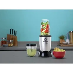 Magic Bullet Di Nutribullet, Frullatore Elettrico, Frullatore Piccolo, Confezione Con 7 Accessori, Potenza 250 Watt, Grigio, MBR10 7 Magic Bullet Di Nutribullet, Frullatore Elettrico, Frullatore Piccolo, Confezione Con 7 Accessori, Potenza 250 Watt, Grigio, MBR10 -Moulinex Negozio 78986755 3