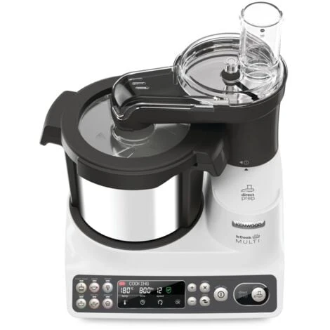 Kenwood CCL401WH KCook Multi Smart Robot Da Cucina Food Processor Con Funzione Cottura, 10 Accessori Inclusi, Acciaio Inossidabile/Plastica, Bianco 3 Kenwood CCL401WH KCook Multi Smart Robot Da Cucina Food Processor Con Funzione Cottura, 10 Accessori Inclusi, Acciaio Inossidabile/Plastica, Bianco - immagine 3