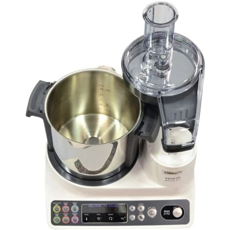 Kenwood CCL401WH KCook Multi Smart Robot Da Cucina Food Processor Con Funzione Cottura, 10 Accessori Inclusi, Acciaio Inossidabile/Plastica, Bianco 5 Kenwood CCL401WH KCook Multi Smart Robot Da Cucina Food Processor Con Funzione Cottura, 10 Accessori Inclusi, Acciaio Inossidabile/Plastica, Bianco - immagine 5
