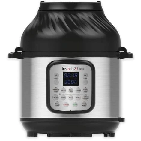 Instant Pot Duo Crisp + Hot Air Fryer 11-in-1 Electric Multi-Cooker 5.7 L - Pressure Cooker, Air Fryer, Slow Cooker, Steamer, Sous Vide Device, Dehydrator With Grill, Keep Warm And Baking Function 1 Instant Pot Duo Crisp + Hot Air Fryer 11-in-1 Electric Multi-Cooker 5.7 L - Pressure Cooker, Air Fryer, Slow Cooker, Steamer, Sous Vide Device, Dehydrator With Grill, Keep Warm And Baking Function