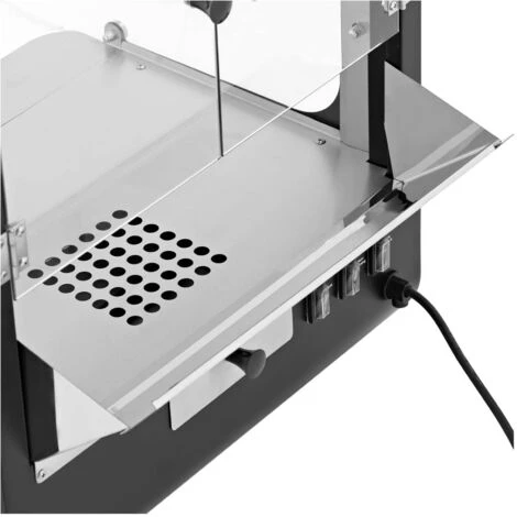 Macchina Per Pop Corn Professionale Design Retrò 18 L/h 1,2 L Nera 2 Macchina Per Pop Corn Professionale Design Retrò 18 L/h 1,2 L Nera - immagine 2