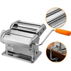 Hengda Macchina Per La Pasta Fatta In Casa, Per Lasagne, Tagliatelle E Tagliolini In Acciaio