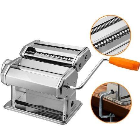 Hengda Macchina Per La Pasta Fatta In Casa, Per Lasagne, Tagliatelle E Tagliolini In Acciaio 1 Hengda Macchina Per La Pasta Fatta In Casa, Per Lasagne, Tagliatelle E Tagliolini In Acciaio