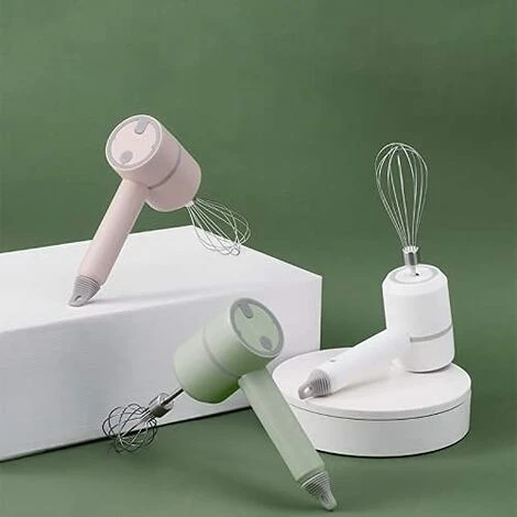 Sbattitore Elettrico, Frullatore Multifunzione A 3 Velocità Ricaricabile USB Senza Fili Con 2 Fruste, Sbattitore Elettrico Portatile Per Proteine Di Crema Pasticcera 2 Sbattitore Elettrico, Frullatore Multifunzione A 3 Velocità Ricaricabile USB Senza Fili Con 2 Fruste, Sbattitore Elettrico Portatile Per Proteine Di Crema Pasticcera - immagine 2