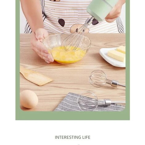 Sbattitore Elettrico, Frullatore Multifunzione A 3 Velocità Ricaricabile USB Senza Fili Con 2 Fruste, Sbattitore Elettrico Portatile Per Proteine Di Crema Pasticcera 4 Sbattitore Elettrico, Frullatore Multifunzione A 3 Velocità Ricaricabile USB Senza Fili Con 2 Fruste, Sbattitore Elettrico Portatile Per Proteine Di Crema Pasticcera - immagine 4