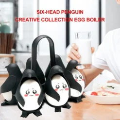 Uso Domestico Cucina Multifunzionale Egg-Boiler Nero Simpatico Cartone Animato Pinguino Forma Scaffale Portaoggetti (Nero) 8 Uso Domestico Cucina Multifunzionale Egg-Boiler Nero Simpatico Cartone Animato Pinguino Forma Scaffale Portaoggetti (Nero) -Moulinex Negozio 81575271 4