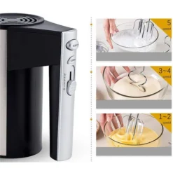 Sbattitore Elettrico 300W Miscelatore Con Base Da Cucina 5 Velocita CX66292 -Moulinex Negozio 82684373 5