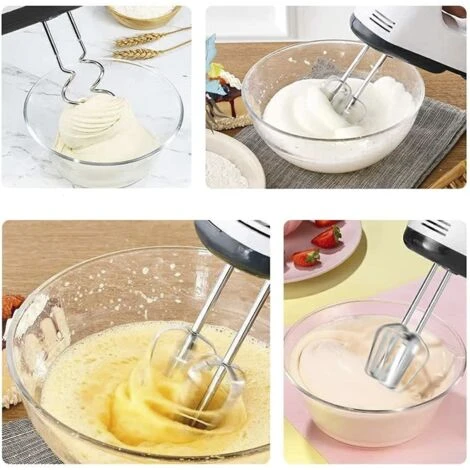 Sbattitore Elettrico Professionale Manuale 7 Velocità 260W Doppia Frusta Acciaio 3 Sbattitore Elettrico Professionale Manuale 7 Velocità 260W Doppia Frusta Acciaio - immagine 3