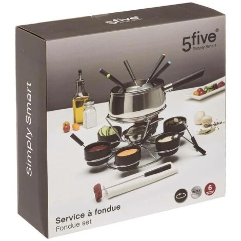 Set Per Fonduta Con Giradischi - 5 Five Simply Smart 2 Set Per Fonduta Con Giradischi - 5 Five Simply Smart - immagine 2