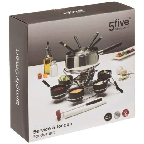 Set Per Fonduta Con Giradischi - 5 Five Simply Smart 3 Set Per Fonduta Con Giradischi - 5 Five Simply Smart - immagine 3