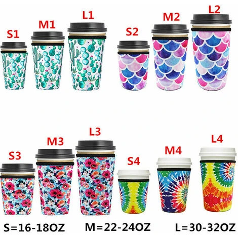 Custodie Riutilizzabili Per Caffè Ghiacciato - Custodia Termica Per Bevande Fredde, Custodia Per Tazze Da Caffè Per Bevande Al Latte E Tè (grande) 2 Custodie Riutilizzabili Per Caffè Ghiacciato - Custodia Termica Per Bevande Fredde, Custodia Per Tazze Da Caffè Per Bevande Al Latte E Tè (grande) - immagine 2