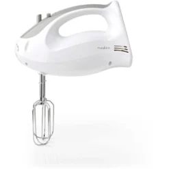 Nedis Frullatore 200 W Impostazione A 5 Velocità Funzione Turbo 2 Battitori / 2 Dough Ganci Bianco / Grigio