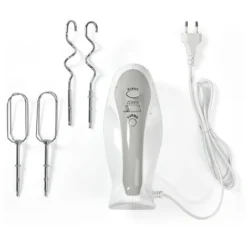 Nedis Frullatore 200 W Impostazione A 5 Velocità Funzione Turbo 2 Battitori / 2 Dough Ganci Bianco / Grigio 8 Nedis Frullatore 200 W Impostazione A 5 Velocità Funzione Turbo 2 Battitori / 2 Dough Ganci Bianco / Grigio -Moulinex Negozio 85339655 4