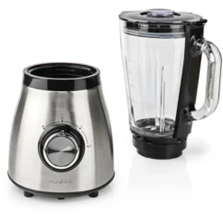 Nedis Frullatore A Immersione 800 W 1.5 L Vetro Impostazione A 2 Velocità Argento / Nero -Moulinex Negozio 85339678 4