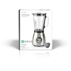 Nedis Frullatore A Immersione 800 W 1.5 L Vetro Impostazione A 2 Velocità Argento / Nero -Moulinex Negozio 85339678 5
