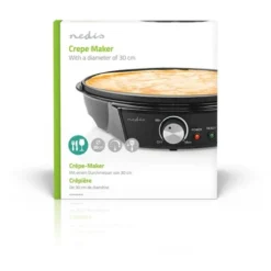 Nedis Creperie Elettrica Diametro: 300 Mm 1200 W Rivestimento Antiaderente Impostazione Della Temperatura Indicatore Luminoso / Spia Nero Metallo 8 Nedis Creperie Elettrica Diametro: 300 Mm 1200 W Rivestimento Antiaderente Impostazione Della Temperatura Indicatore Luminoso / Spia Nero Metallo -Moulinex Negozio 85339687 4