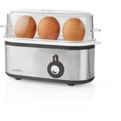 Nedis Bollitore Per Uova 3 Uova Misurino Alluminio / Nero