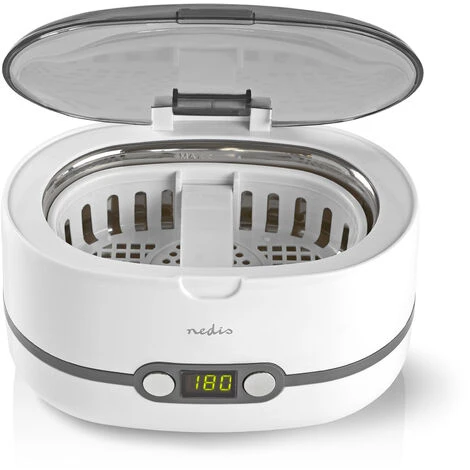 Nedis Pulitore Ultrasonico Dei Gioielli 130 Mm 200 Mm 125 Mm Alimentazione Da Rete 230 V AC 50 Hz Euro / Tipo-C (CEE 7/16) Bianco Plastica 1 Nedis Pulitore Ultrasonico Dei Gioielli 130 Mm 200 Mm 125 Mm Alimentazione Da Rete 230 V AC 50 Hz Euro / Tipo-C (CEE 7/16) Bianco Plastica