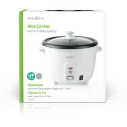 Nedis Fornello Di Riso 1.0 L 400 W Vaporetto In Alluminio Rivestimento Antiaderente Cestello Estraibile Spegnimento Automatico 8 Nedis Fornello Di Riso 1.0 L 400 W Vaporetto In Alluminio Rivestimento Antiaderente Cestello Estraibile Spegnimento Automatico -Moulinex Negozio 85339730 4