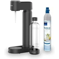 Philips Water Gasatore Lite Per Acqua Frizzante Con Bottiglia E Bombola Da 425gr Colore Nero