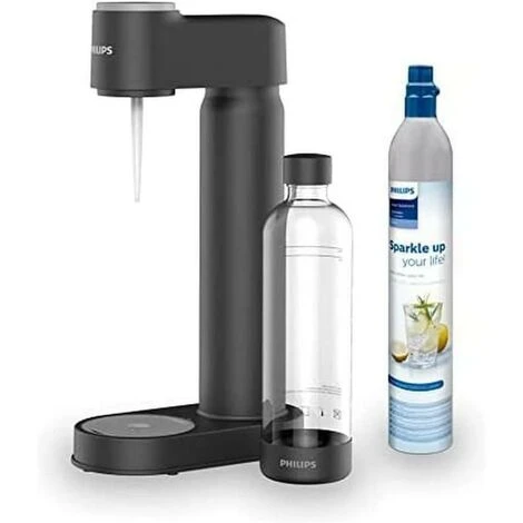 Philips Water Gasatore Lite Per Acqua Frizzante Con Bottiglia E Bombola Da 425gr Colore Nero 1 Philips Water Gasatore Lite Per Acqua Frizzante Con Bottiglia E Bombola Da 425gr Colore Nero