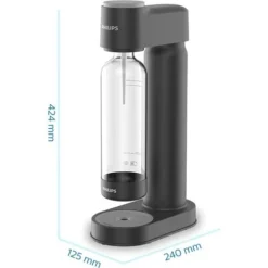 Philips Water Gasatore Lite Per Acqua Frizzante Con Bottiglia E Bombola Da 425gr Colore Nero 9 Philips Water Gasatore Lite Per Acqua Frizzante Con Bottiglia E Bombola Da 425gr Colore Nero -Moulinex Negozio 85550228 5