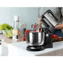 Sbattitore Elettrico BeHome Con Ciotola Rotante Acciaio 3 Litri -Moulinex Negozio 85700822 5