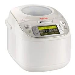 Tefal Multicooker Rk8121 45 in 1, 750 W, 5 l Capacità, 45 Koch Funzioni, Funzione Di Mantenimento Del Calore, Display LC, Con Ricettario Incluso, Bianco