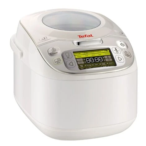 Tefal Multicooker Rk8121 45 in 1, 750 W, 5 l Capacità, 45 Koch Funzioni, Funzione Di Mantenimento Del Calore, Display LC, Con Ricettario Incluso, Bianco 1 Tefal Multicooker Rk8121 45 in 1, 750 W, 5 l Capacità, 45 Koch Funzioni, Funzione Di Mantenimento Del Calore, Display LC, Con Ricettario Incluso, Bianco