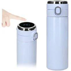 Bottiglia Isolata Sottovuoto Intelligente Da 420 Ml Display Della Temperatura In Tempo Reale LED Touch Screen Bottiglia Sottovuoto In Acciaio Inossidabile Tazza Da Viaggio (blu)
