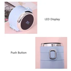 Bottiglia Isolata Sottovuoto Intelligente Da 420 Ml Display Della Temperatura In Tempo Reale LED Touch Screen Bottiglia Sottovuoto In Acciaio Inossidabile Tazza Da Viaggio (blu) 7 Bottiglia Isolata Sottovuoto Intelligente Da 420 Ml Display Della Temperatura In Tempo Reale LED Touch Screen Bottiglia Sottovuoto In Acciaio Inossidabile Tazza Da Viaggio (blu) -Moulinex Negozio 85894533 3