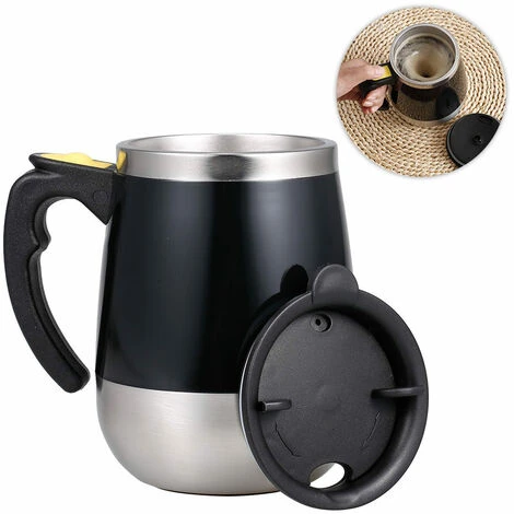Tazza Da Caffè Autoagitante Tazza Da 400 Ml Tazza Da Miscelatore Da Viaggio Per Ufficio A Casa Rotante Automatica In Acciaio Inossidabile Elettrico Da 400 Ml (nero) 1 Tazza Da Caffè Autoagitante Tazza Da 400 Ml Tazza Da Miscelatore Da Viaggio Per Ufficio A Casa Rotante Automatica In Acciaio Inossidabile Elettrico Da 400 Ml (nero)