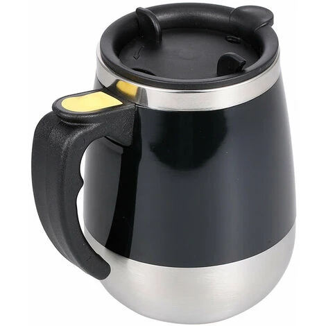 Tazza Da Caffè Autoagitante Tazza Da 400 Ml Tazza Da Miscelatore Da Viaggio Per Ufficio A Casa Rotante Automatica In Acciaio Inossidabile Elettrico Da 400 Ml (nero) 3 Tazza Da Caffè Autoagitante Tazza Da 400 Ml Tazza Da Miscelatore Da Viaggio Per Ufficio A Casa Rotante Automatica In Acciaio Inossidabile Elettrico Da 400 Ml (nero) - immagine 3