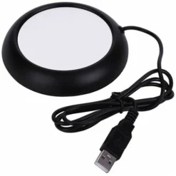 USB Warmer Heat Beverage Mug Mat Home Office Coffee Tea Mug Pad (Nero)