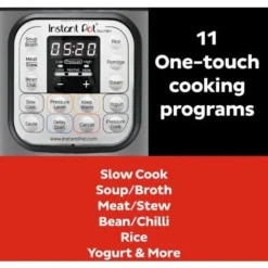 Instant Pot Electric Pressure Cooker Duo Mini 3L, 7-in-1 Multi-Cooker, Stainless Steel Pressure Cooker, 700 W -Moulinex Negozio 86327881 4