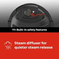 Instant Pot Pro Crisp 11-in-1 Electric Multi-Cooker - Pressure Cooker, Hot Air Fryer, Slow Cooker, Steamer, Grill, Dehydrator And Sous Vide Machine - Black Stainless Steel, 1500W, 7.6L, Pro Crisp 9 Instant Pot Pro Crisp 11-in-1 Electric Multi-Cooker - Pressure Cooker, Hot Air Fryer, Slow Cooker, Steamer, Grill, Dehydrator And Sous Vide Machine - Black Stainless Steel, 1500W, 7.6L, Pro Crisp -Moulinex Negozio 86329338 5