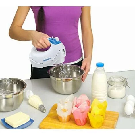 Triomph ETF2121 - Sbattitore Elettrico Bianco E Blu, 18 X 9,5 X 28 Cm 3 Triomph ETF2121 - Sbattitore Elettrico Bianco E Blu, 18 X 9,5 X 28 Cm - immagine 3