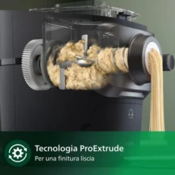Philips Macchina Per La Pasta Serie 7000 - Tecnologia ProExtrude, Bilancia Integrata, Completamente Automatica, 8 Trafile Per Pasta, Nero (HR2665/93) -Moulinex Negozio 86637097 4