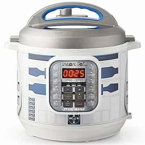 Instant Pot Duo 60 (R2D2) Star Wars Electric Pressure Cooker, Multi-Cooker In Stainless Steel, 1000 W, 5.7 L, 112-0157-01-UKEU White, R2D2 6L With UK EU Plug 1 Instant Pot Duo 60 (R2D2) Star Wars Electric Pressure Cooker, Multi-Cooker In Stainless Steel, 1000 W, 5.7 L, 112-0157-01-UKEU White, R2D2 6L With UK EU Plug