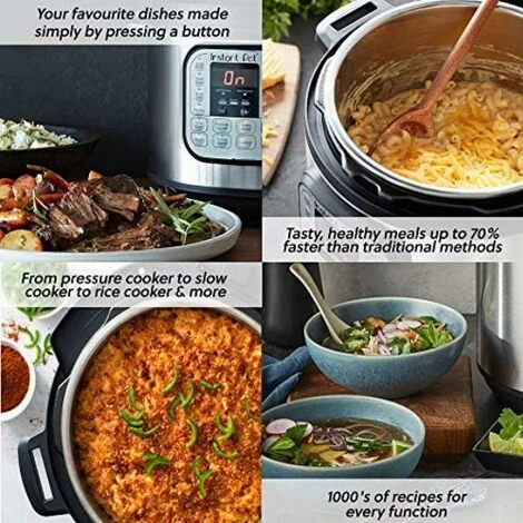 Instant Pot Duo 60 (R2D2) Star Wars Electric Pressure Cooker, Multi-Cooker In Stainless Steel, 1000 W, 5.7 L, 112-0157-01-UKEU White, R2D2 6L With UK EU Plug 3 Instant Pot Duo 60 (R2D2) Star Wars Electric Pressure Cooker, Multi-Cooker In Stainless Steel, 1000 W, 5.7 L, 112-0157-01-UKEU White, R2D2 6L With UK EU Plug - immagine 3